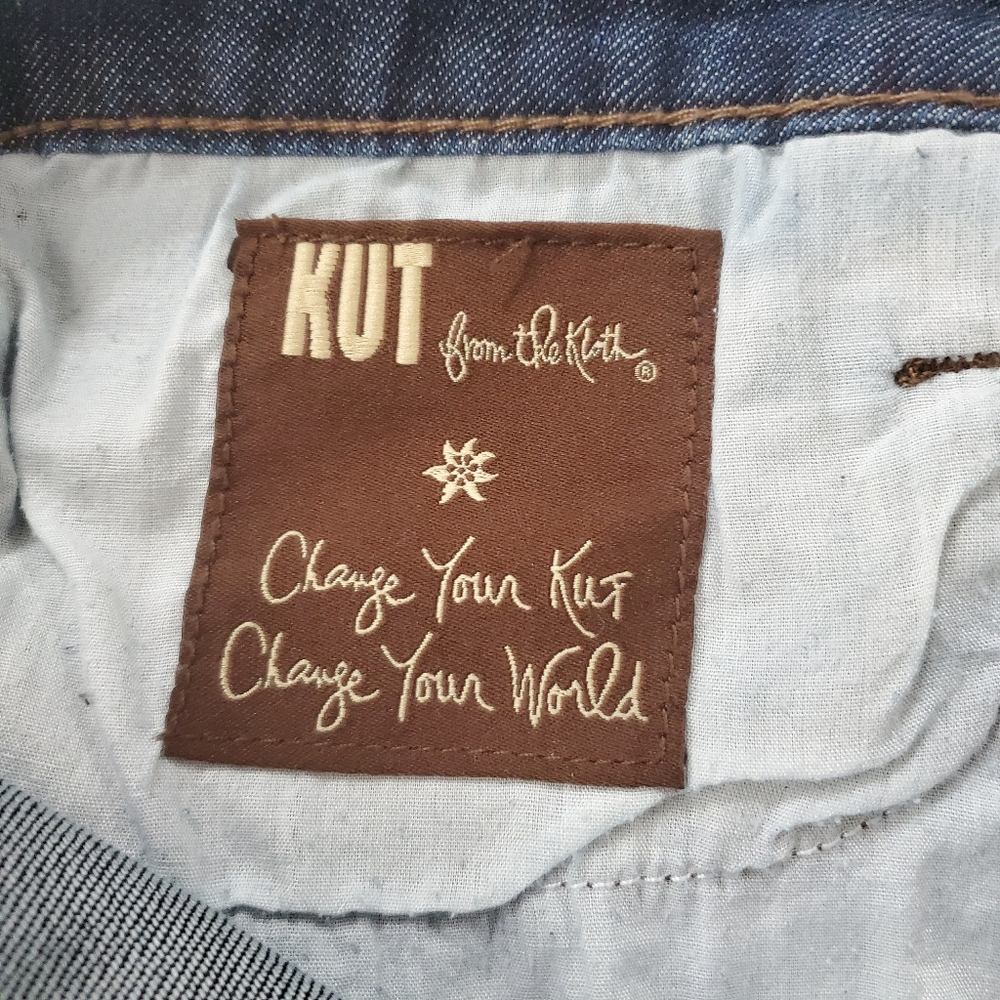Kut from the Kloth skinny jeans with patch accents - Picture 8 of 9